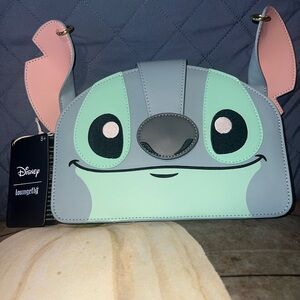 Loungefly Disney Lilo & Stitch Figural Stitch Crossbody Bag